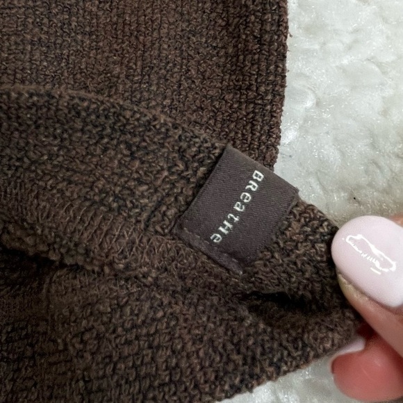 Prana Terrycloth Sweatshirt Sweater Top Warm Layer Outdoor small made in USA - Picture 7 of 8